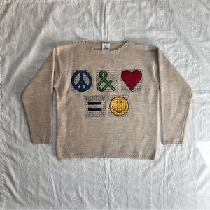 1990s Cheap and Chic Moschino Crewneck Knit sweater